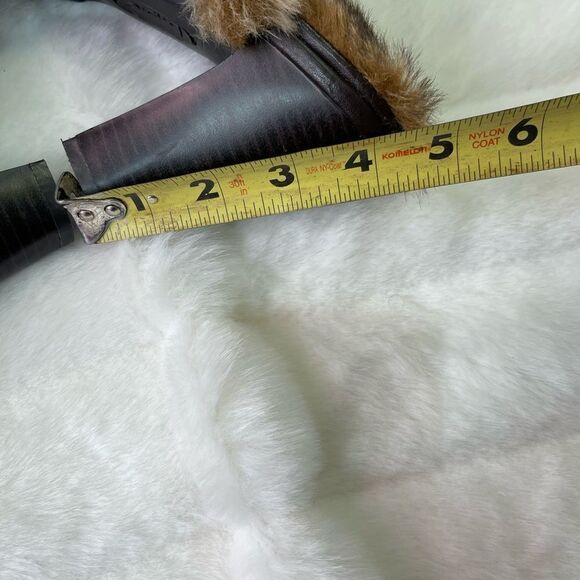 B.O.C brown leather clogs with faux leather lining rubber soles 4” hee… - Picture 5 of 9